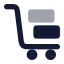 Trolley icon with bulk rounded style