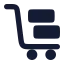 Trolley icon with solid rounded style