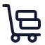 Trolley icon with stroke standard style