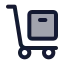 Trolley icon with duotone standard style