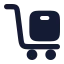 Trolley icon with solid rounded style