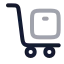 Trolley icon with twotone rounded style