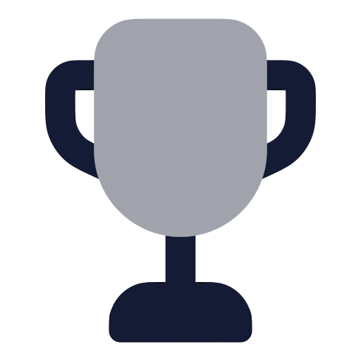 Trophy Icon in Bulk Rounded style