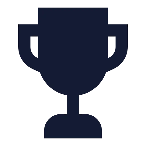 Trophy Icon in Solid Sharp style