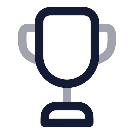 Trophy Icon in Twotone Rounded style