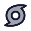 Tropicalstorm icon with duotone standard style