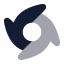 Tropicalstormtracks icon with bulk rounded style