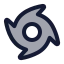 Tropicalstormtracks icon with duotone rounded style