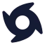 Tropicalstormtracks icon with solid sharp style