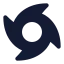 Tropicalstormtracks icon with solid standard style