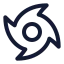 Tropicalstormtracks icon with stroke standard style