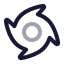 Tropicalstormtracks icon with twotone rounded style