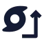 Tropicalstormtracks icon with solid sharp style