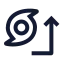Tropicalstormtracks icon with stroke sharp style