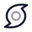 Tropicalstorm icon with twotone rounded style