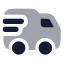 Truckdelivery icon with bulk rounded style