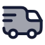 Truckdelivery icon with duotone rounded style