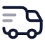 Truckdelivery icon with twotone rounded style