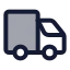 Truck icon with duotone standard style