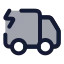 Truckelectric icon with duotone rounded style
