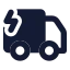 Truckelectric icon with solid standard style
