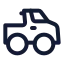 Truckmonster icon with stroke standard style