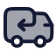 Truckreturn icon with duotone rounded style