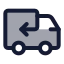 Truckreturn icon with duotone standard style