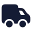 Truck icon with solid rounded style