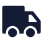 Truck icon with solid sharp style