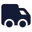 Truck icon with solid standard style