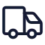 Truck icon with stroke standard style