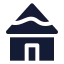 Trulli icon with solid sharp style