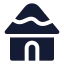 Trulli icon with solid standard style
