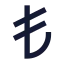 Turkishlira icon with solid sharp style