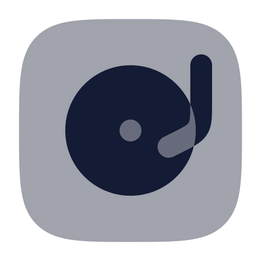 Turntable Icon in Bulk Rounded style