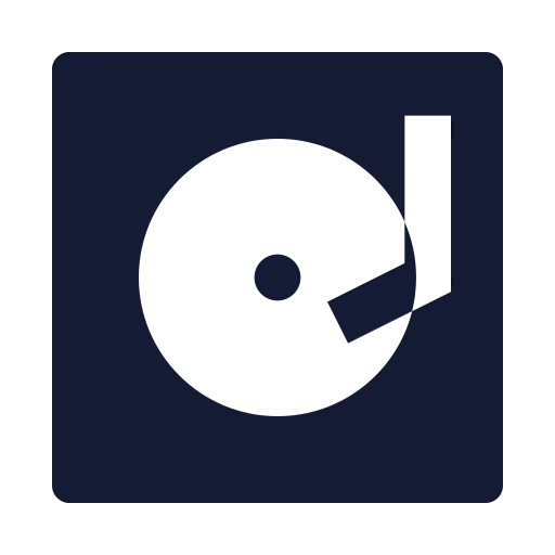 Turntable Icon in Solid Sharp style