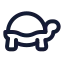 Turtle icon with stroke rounded style