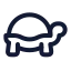 Turtle icon with twotone rounded style