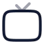 Tv icon with twotone rounded style