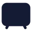 Tv icon with solid standard style