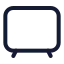 Tv icon with stroke standard style