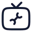 Tvfix icon with stroke rounded style