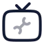 Tvfix icon with twotone rounded style