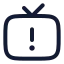 Tvissue icon with stroke rounded style