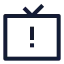 Tvissue icon with stroke sharp style
