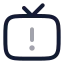 Tvissue icon with twotone rounded style