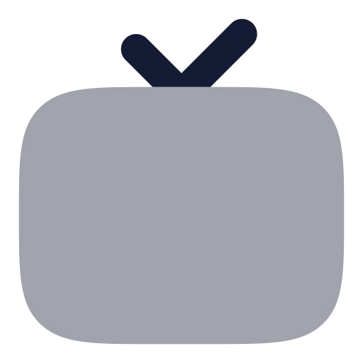 Tv Minimal Icon in Bulk Rounded style
