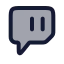 Twitch icon with duotone rounded style