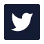 Twittersquare icon with solid sharp style